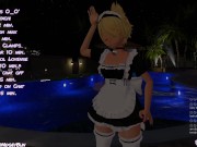 Preview 2 of VR Fox Girl Maid Cums Using Her Sex Machine On Stream