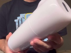 初めての電動オナホールで悶絶するM男大学生 - Screenshot 3 of 16 - Candfans
