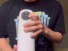初めての電動オナホールで悶絶するM男大学生 - Screenshot 9 of 16 - Handjob