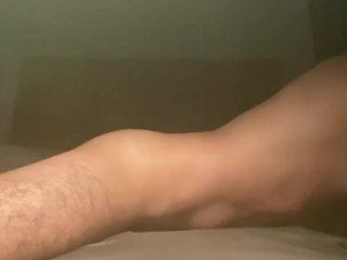 cumshot, hairy penis, pillow, watching porn