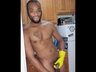 Kennie Jai Cleans the House Nude Part one