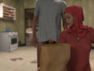 The Visit - Old Man fuck slutty Muslim Woman in old Building