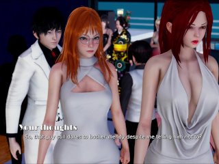 fetish, red head, adult visual novel, big tits