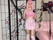 Preview 4 of SEXY ASMR Schoolgirl Outfit Try On Haul (Arilove ASMR)