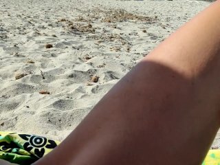 I Wish to Be Fucked by_a Big Hard Cock_on the Beach_with Public Part II