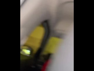 Risky public jerk off in mall parking lot