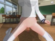Preview 6 of 3D HENTAI Neko schoolgirl fucks with two teachers in the classroom