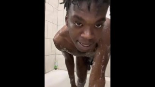 After A Long Day At Work CUM SHOWER WITH NE AND BUST A NUT