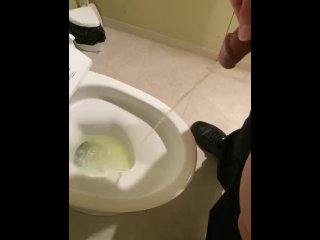 pee, verified amateurs, toilet, big dick