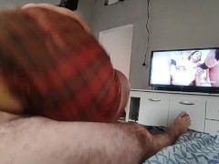 pussy seen from below busting a hard dick with a mini skirt ass, imagine i'm on your naughty dick