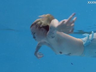 Finnish Blonde Tattooed Pornstar Mimi_Underwater