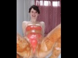 Naughty Jennifer Pours Baked Beans Down Her PantyHose