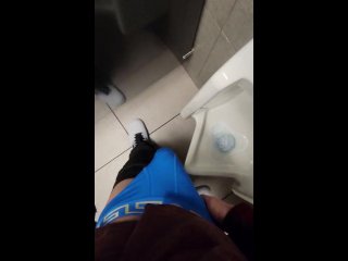 Real Risky Johnholmesjunior ShootingCum Load in Busy Vancouver Public Mens_Bathroom