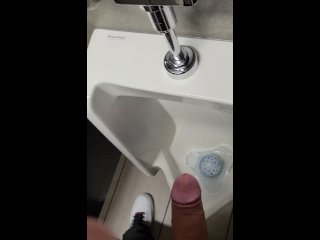 Real Risky Johnholmesjunior Shooting Cum Load in BusyVancouver Public_Mens Bathroom