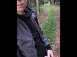 TimCattrall Jerks off in the Forest