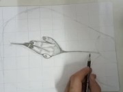 Preview 1 of Hot girl love finger in the ass | draw female body | draw female figure