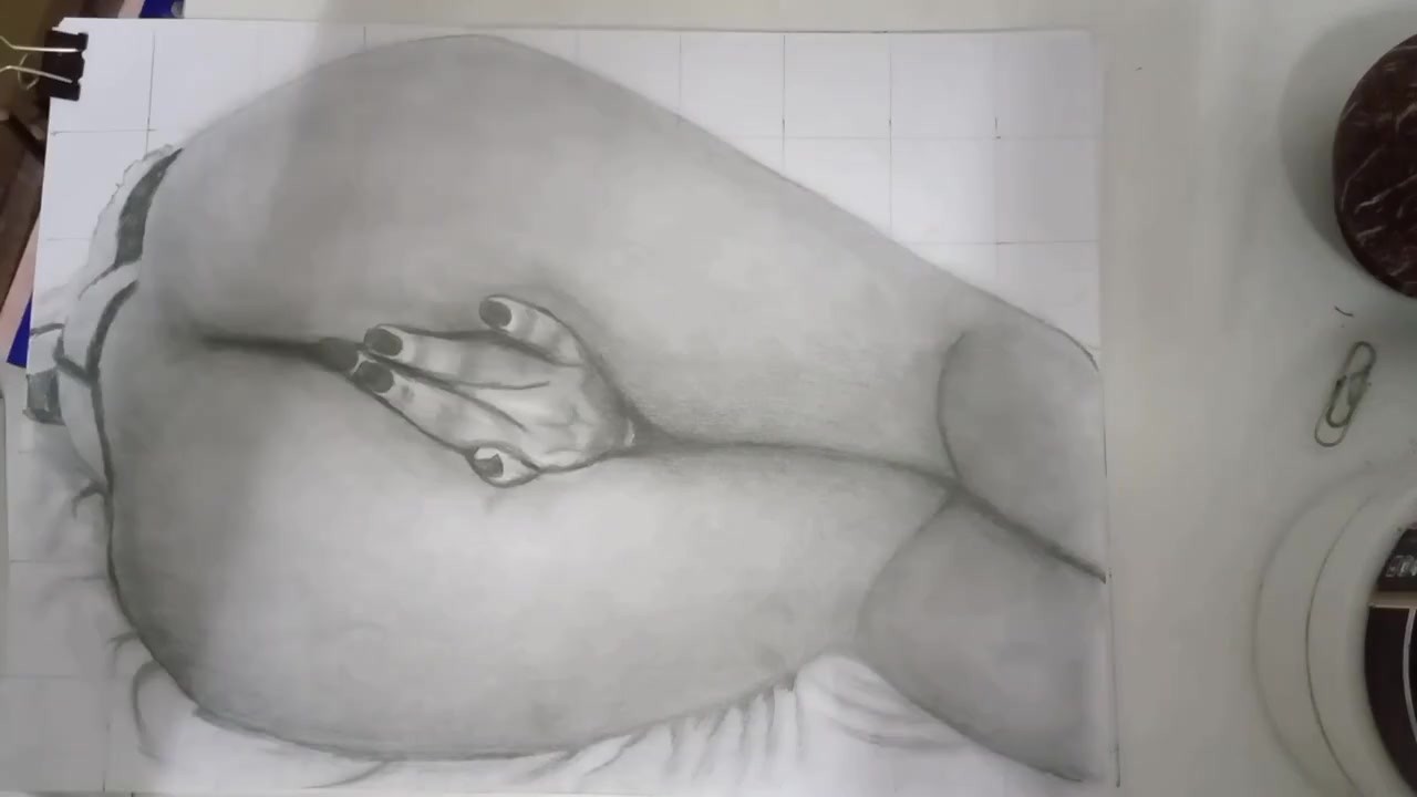 Hot garota adora dedo na bunda | desenhar corpo feminino | desenhar figura  feminina