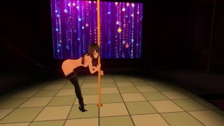 belle femme de chambre sexy dansant
