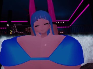 cartoon, anime, huge boobs, big boob