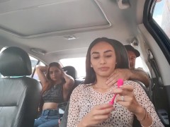 Video my boyfriend records us with my friend using lovense in his car