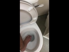 Foot in toilet and flush my foot (feet in toilet)