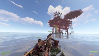 Going To Oil Rig at 3 am -RUST SFW FUNNY GAMING