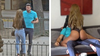 Vénézuélienne sexy en string Black se fait baiser par un riche gringo