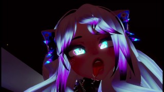 Fefi From Dottyvr's Lovers Desire Vrchat Chillout Sloppy Rimjob & Deepthroat