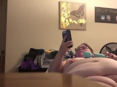 Ssbbw milf masturbates while home alone