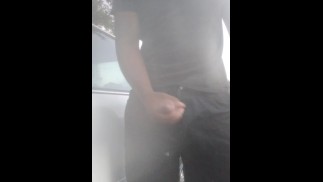 Homeless lady caught me jerking off so she ask to help me