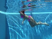 Preview 3 of Jessica Lincoln in her pink bikini in the pool