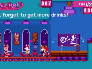 pixel, waiter, game, parody