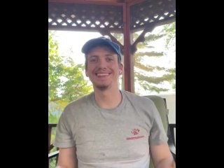 Jerking off on my patio 