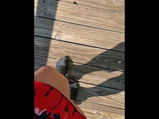 walking, outside, vertical video, foot fetish