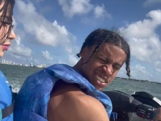 lild klaps Valerie kay on a jetski