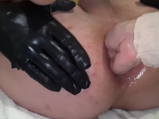 amateur, wife fisting husband, exclusive, balls deep anal