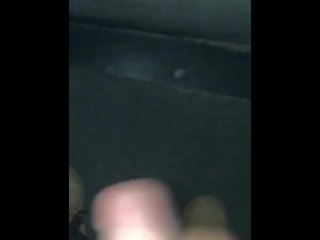 Real delivery driver caught jerking off