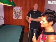 Preview 1 of AMATEUR EURO - Mature Brunette Got Horny For Cock After A Game Of Pool