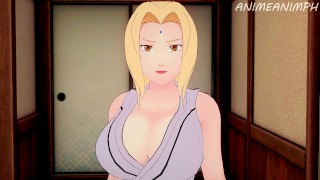 Milf Lady Tsunade monta Naruto até enchê-la de porra - Anime Hentai 3d Uncensored