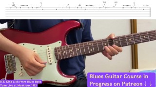 B.B. King Lick 8 From Blues Boys Tune Live At Eroticx 1993 / Blues Guitar Lesson
