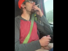 Had to cum while driving