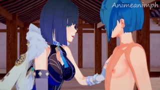 Anime Hentai 3D Uncensored Yelan And Xingqiu Fuck In Private Meeting Until Creampie Genshin Impact