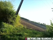 Preview 4 of Challenge Field 2 - i take a trail naked and cum on the road