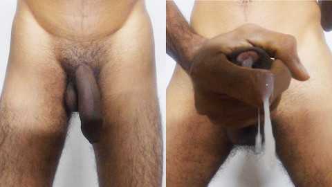 SOLO MALE MASTURBTION IN STAND POSITION | LOAD CUM