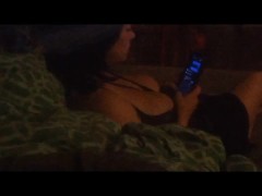 Video Hubby caught me getting off and recorded me lol - poor video quality