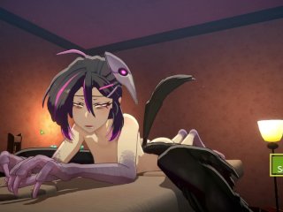 massage, monster musume, harpy girl, 60fps