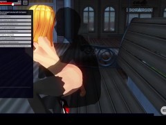Anal sex on a bench