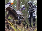 Preview 3 of Pissing on Dirt Bike in Full Gear