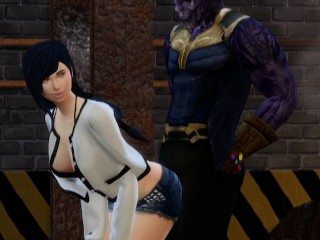 Thanos Fazendo Sexo Quente com Tifa Lockhart - WOPA