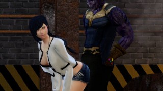Thanos having hot sex with Tifa Lockhart - WOPA